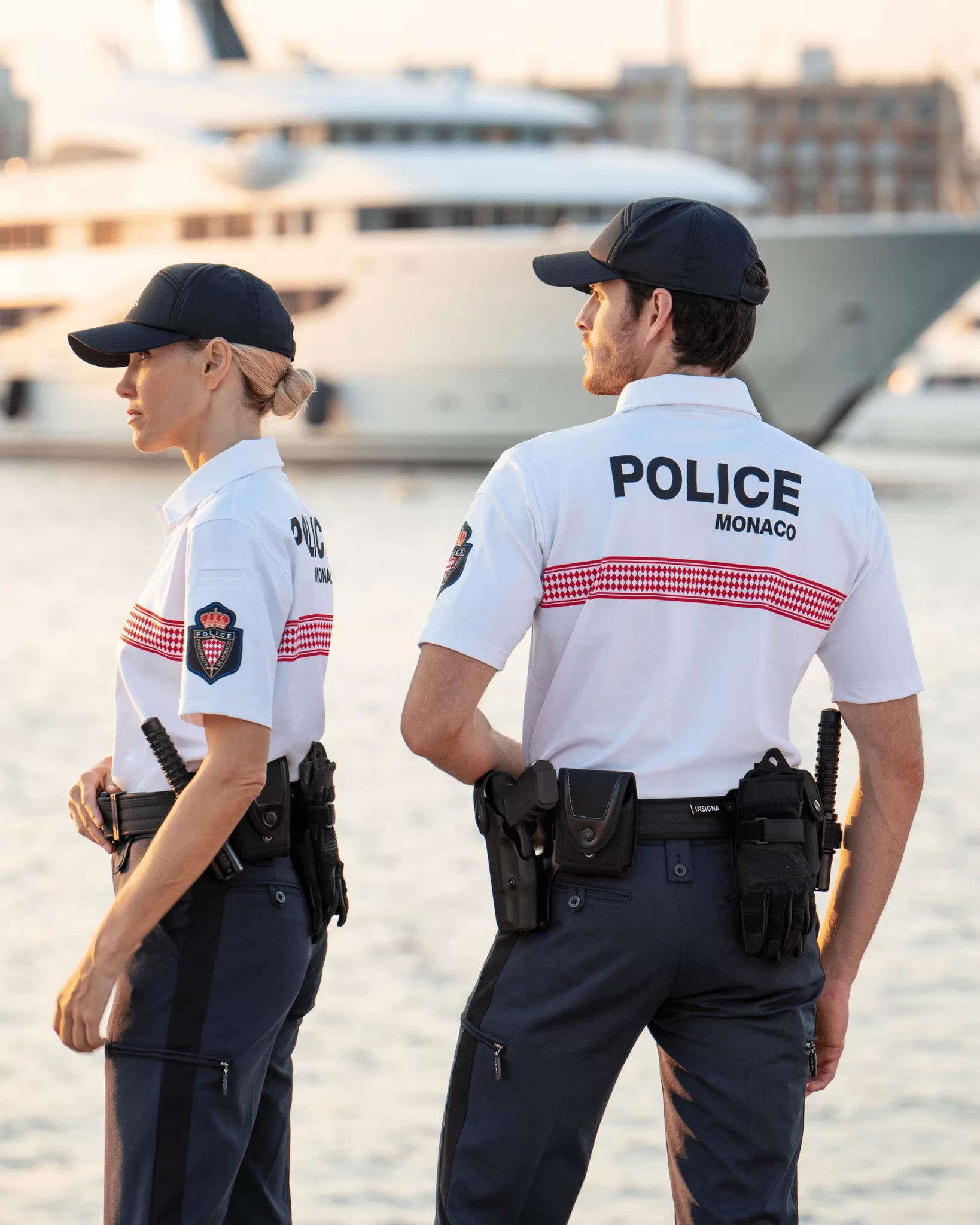 uniformes policía local Mónaco polo manga corta