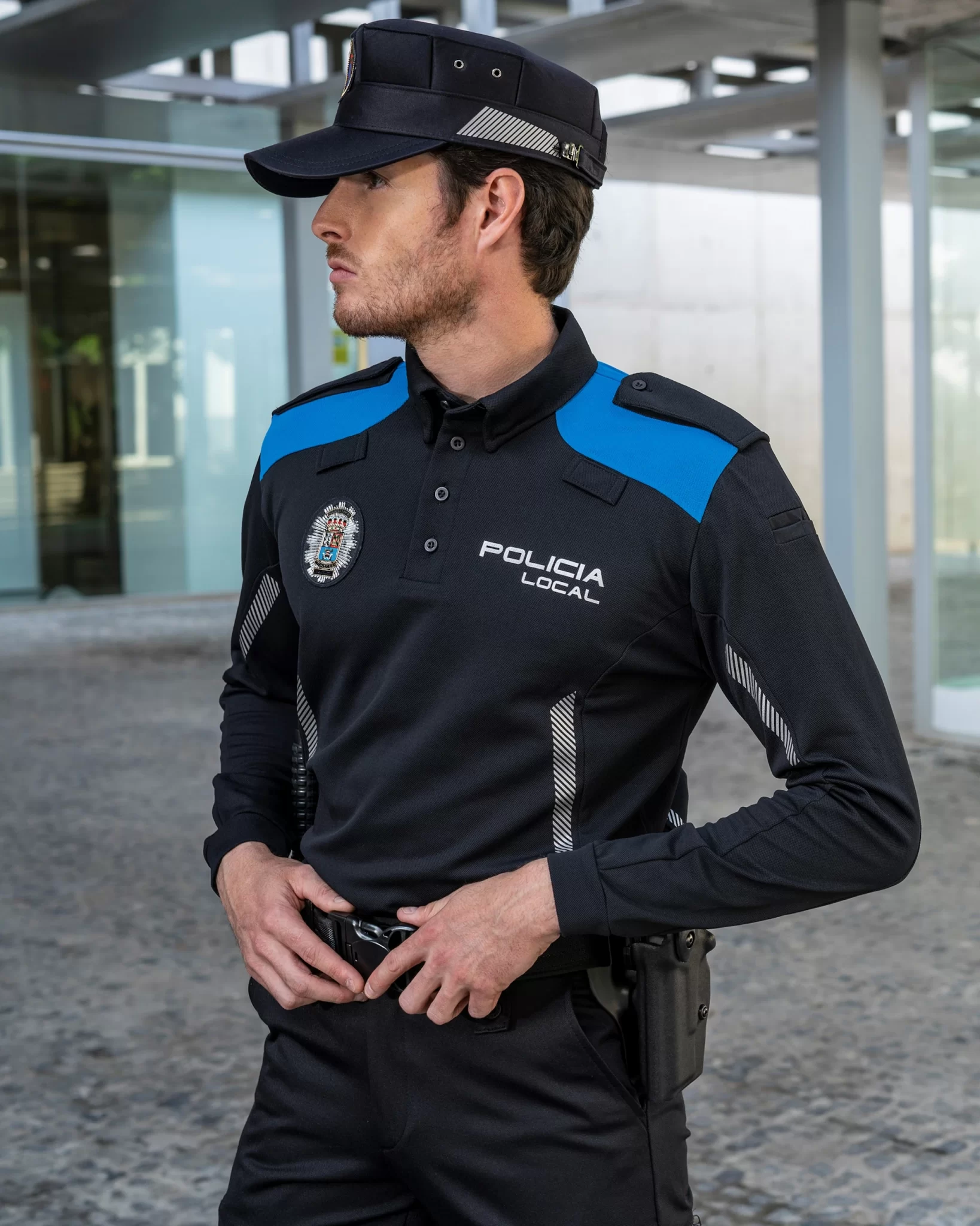 uniformes policía local de Asturias polo manga larga