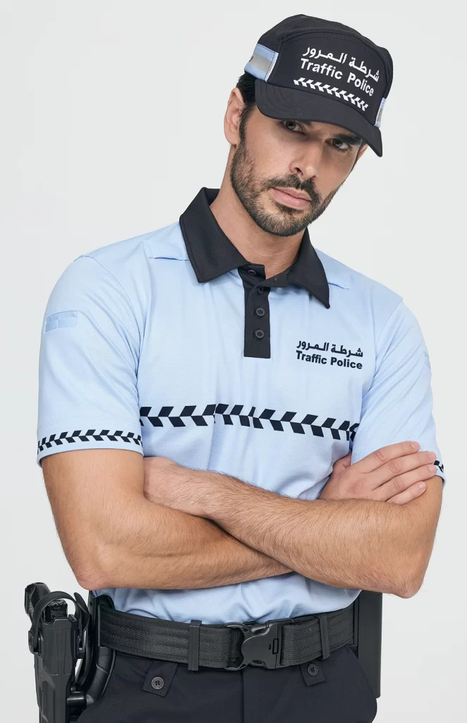 UNIFORMS traffic police qatar short sleeve polo shirt
