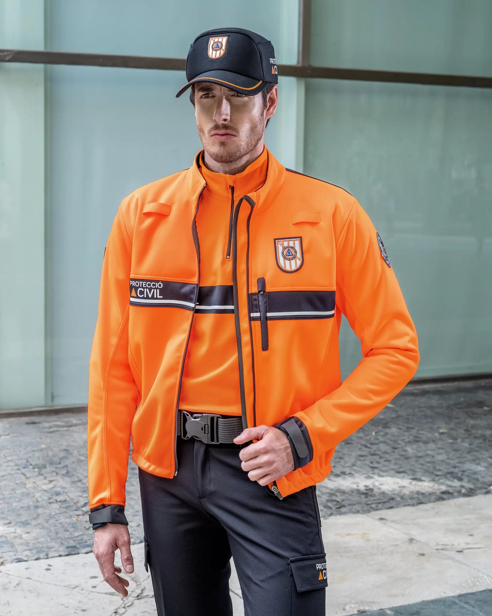 uniformes Protección Civil jersey térmico y chaqueta bearshell