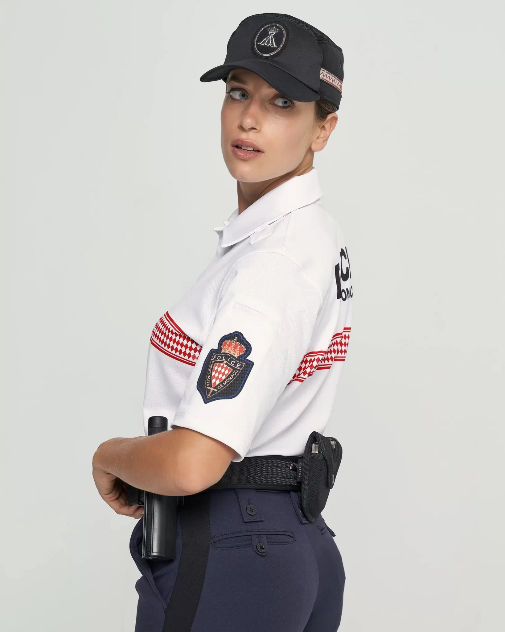 uniformes policía local Mónaco polo manga corta