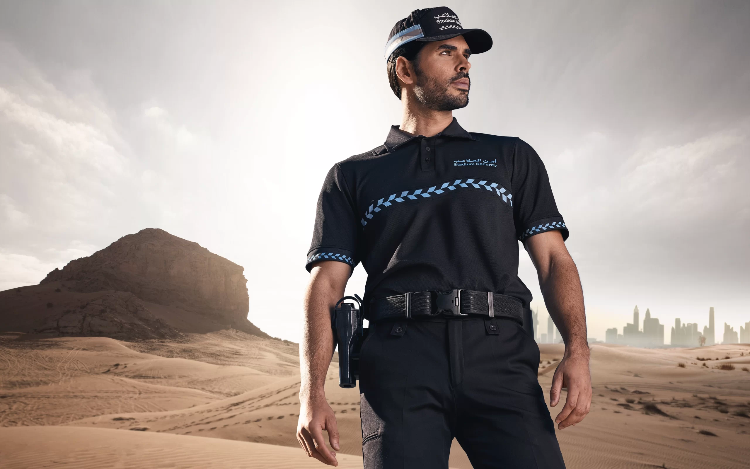 uniformes seguridad de estadios Qatar polo manga corta