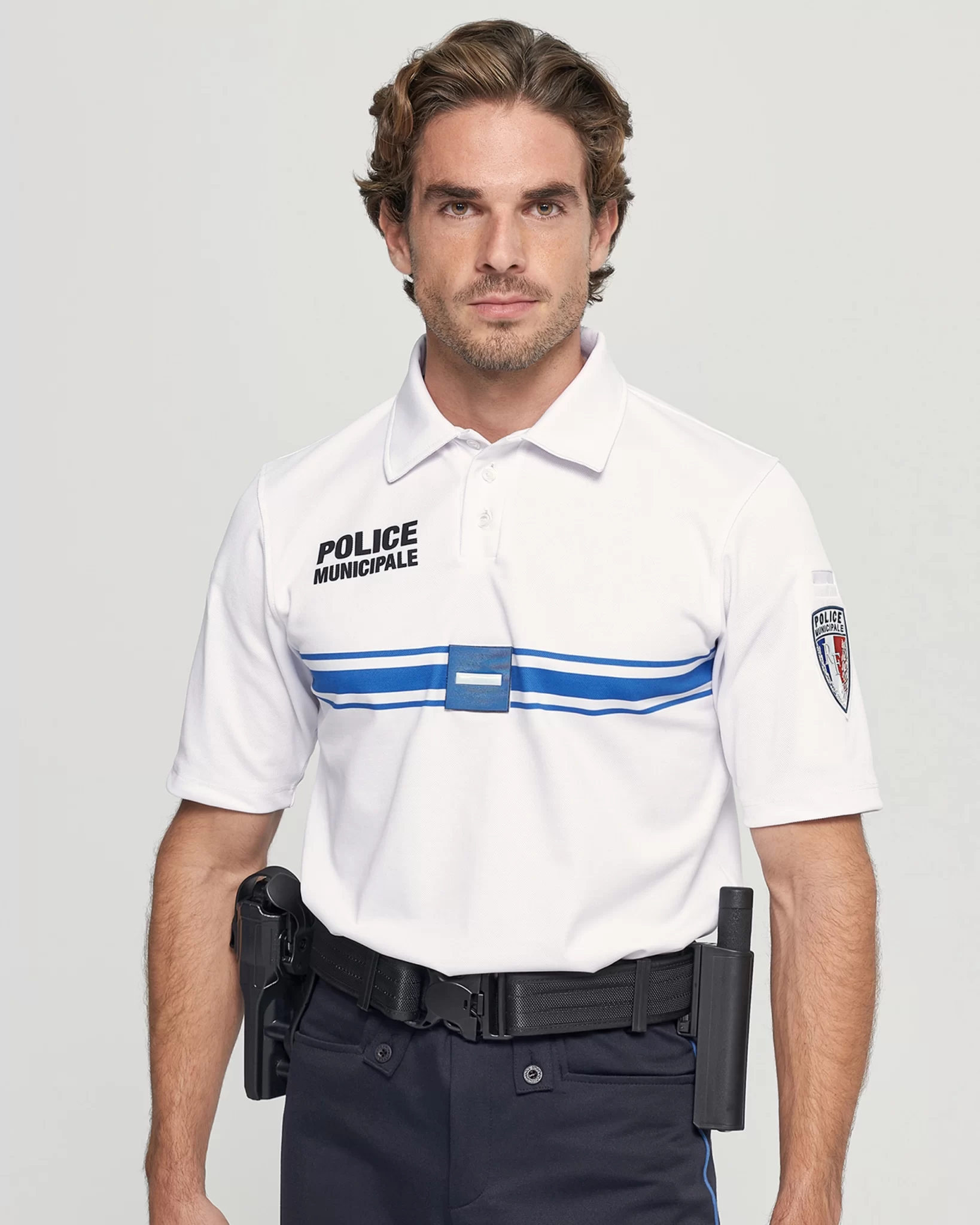 uniformes policía municipal de Francia polo manga corta